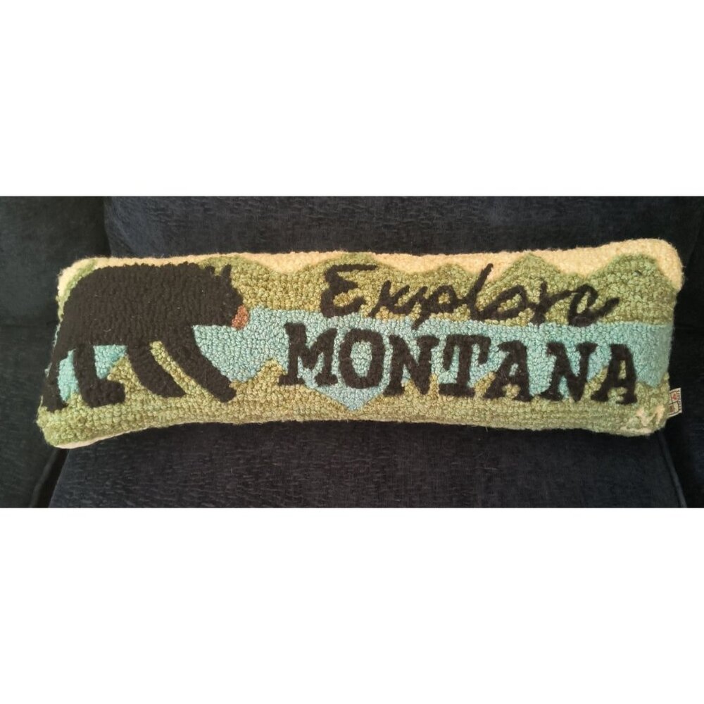 Explore Montana Wool Hooked Throw Lumbar Pillow By Laura Megroz 4 Corners Cream